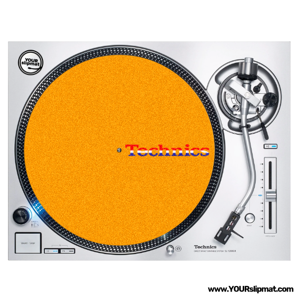 Technics &lt;3 Orange slipmat (12")