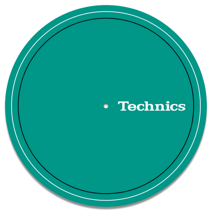 (Set mit 20 oder 50 Stück) Technics x Weiß auf Blaugrün-Rutschmatten